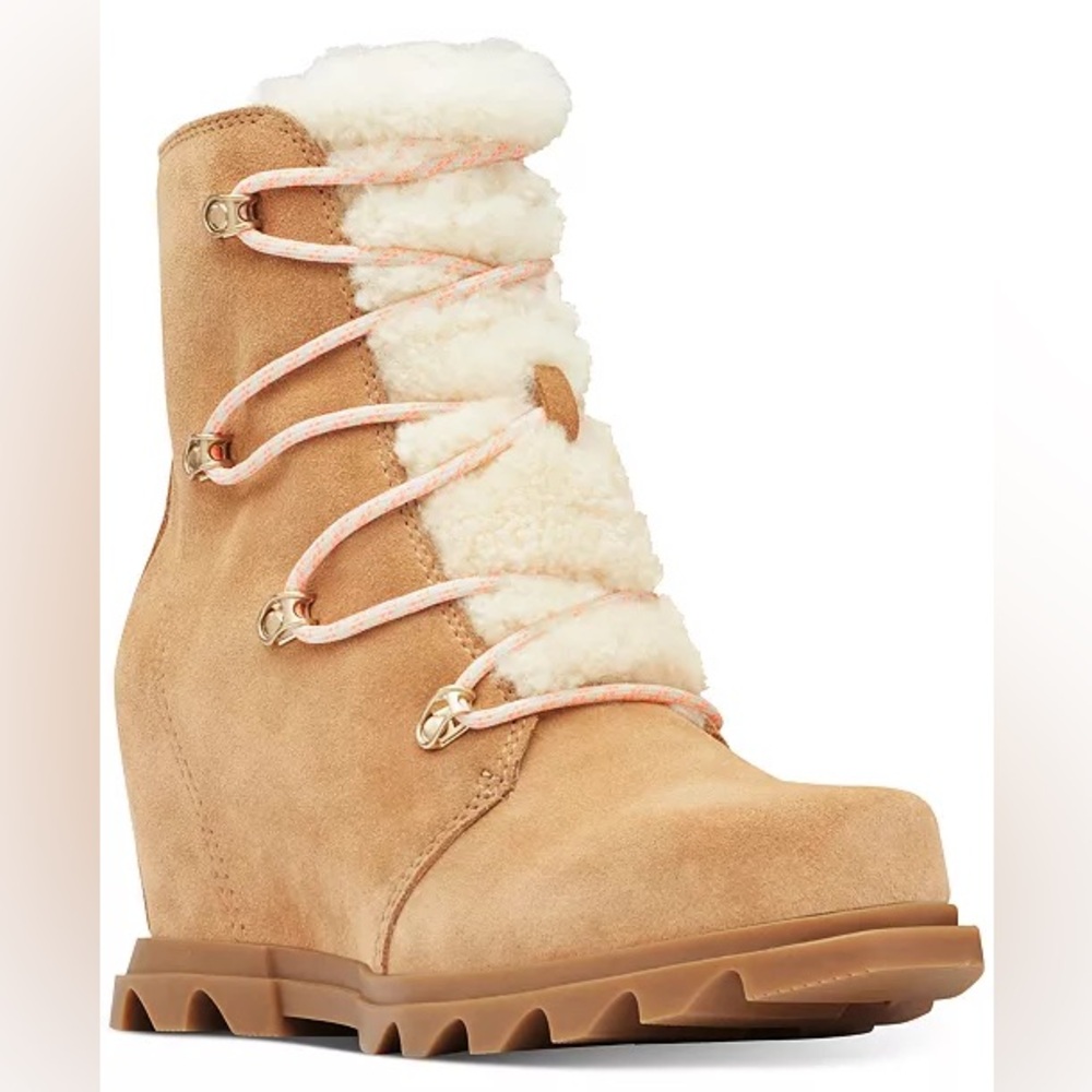 Sorel Women's Joan Of Arctic Wedge III Lace Cozy Boot 8